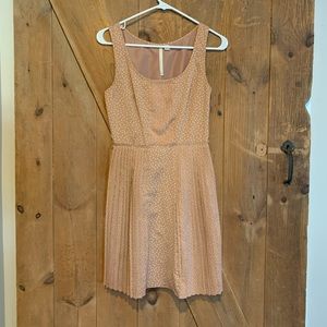 Pleated Polka Dot Pink Lauren Conrad Dress